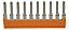 PC-BTWM 2,5/10 Ponte Conectora Para Borne Btwm 10 Polos 2,5mm² - WEG - Imagem 3