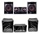 Kit 3 Capas Mini System LG Cj44 Preta Frente Transparente - Imagem 1
