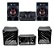 Kit 3 Capas Mini System LG Ck43 Preta Frente Transparente - Imagem 1