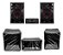 Kit 3 Capas Mini System LG Cl98 Preta Frente Transparente - Imagem 1