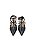 ESCARPIN SOL PRETO SPIKES PRATA - Imagem 3