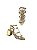 SANDALIA SOL OURO SPIKES - Imagem 2