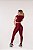 Conjunto Cropped Canelado Gloss Feminino Fitness Academia - Imagem 2