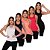 Kit 5 Regatas Costas Fechada Dry Fit Feminina Fitness - Imagem 1