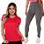Kit Calça Legging e Camiseta Feminina Dry Academia  Treino - Imagem 2