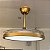 Ventilador de Teto Retrátil Dourado Sindora LED 36W Bivolt Com Controle Remoto Silencioso - Imagem 2