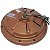 Ventilador de Teto Vintage Cobre Venti-Delta 4 Pás LED 18W Lustre Silencioso 127V ou 220V - Imagem 3