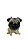 Estatueta Pug Fêmea - Imagem 1