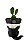 Vaso Shetland orelhas dobradas suculentas - Imagem 3