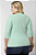 Blusa Plus Size reta manga 3/4 - Imagem 3