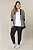 Jaqueta Bomber Malha Diagonal Venecia Plus Size - Imagem 2