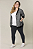 Jaqueta Bomber Malha Diagonal Venecia Plus Size - Imagem 5