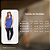 Regata Azul Estampa Folhas Plus Size Viscose com Elastano Lunender Mais Mulher - Imagem 6