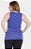 Regata Azul Estampa Folhas Plus Size Viscose com Elastano Lunender Mais Mulher - Imagem 2