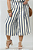 Calça Pantacourt Listrada  Plus Size Tecido Rayon Bali - Imagem 1