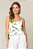 Blusa em viscose com alças estampa tropical - Imagem 4