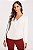 Camisa Feminina Off-White Tecido Rayon Bali e Malha Lunender - Imagem 1