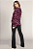Bata Estampada Cabernet Manga Flare - Imagem 5