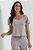 BLUSA DE MANGA CURTA COM DECOTE EM V CATIVA - Imagem 3