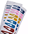 Presilha para Cabelo Tic Tac Médio Colorido 12 Unidades - Imagem 1