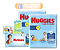 Kit 2 Fraldas Huggies Presente Lenço Umedecido Chá De Bebê Com Embrulho - Imagem 1