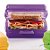 Tupperware Porta Sanduíche Quadrado Roxo - Imagem 1