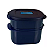 Tupperware® Kit Cristalwave Quadrado 800ml e 500ml Empilhável Azul - Imagem 4
