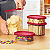 Tupperware Kit Ultra Clear Oval Policarbonato com 4 peças - Imagem 5