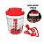 Tupperware Turbo Chef Plus 730ml Vermelho - Imagem 4