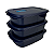 Tupperware® Cristalwave Retangular com Divisórias Azul 1L - Imagem 6