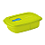 Tupperware Cristalwave Retangular com Divisórias Margarita 1L - Imagem 1