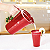 Tupperware Jarra Prisma Policarbonato 2 Litros e Copos 475ml Vermelha - Imagem 3