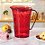 Tupperware Jarra Prisma Policarbonato 2 Litros e Copos 475ml Vermelha - Imagem 4