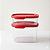Tupperware Kit Ultra Clear Quadrado Policarbonato com 2 peças - Imagem 1