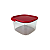 Tupperware Kit Ultra Clear Quadrado Policarbonato com 2 peças - Imagem 6