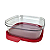 Tupperware Kit Ultra Clear Quadrado Policarbonato com 2 peças - Imagem 7