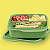 Tupperware Basic Line 550ml Com Divisórias Verde - Imagem 3