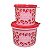 Tupperware Kit Caixa Morango Do Amor 2 Peças - Imagem 1