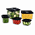 Tupperware Kit Clear Mate Quadrado 5 Peças - Imagem 2