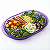 Tupperware Bandeja Premier Oval Roxa - Imagem 2