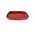 Tupperware Prato Post-Me Policarbonato Vermelho - Imagem 1