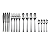 Tupperware Talheres Aço Inox Kit 16 Pecas - Imagem 3