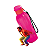 Tupperware Eco Garrafa 500ml Rosa Fluo Neon - Imagem 1
