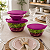 Tupperware Kit Tigela Elegância Policarbonato Roxo - Imagem 2