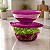 Tupperware Kit Tigela Elegância Policarbonato Roxo - Imagem 3