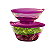 Tupperware Kit Tigela Elegância Policarbonato Roxo - Imagem 1