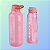 Tupperware Garrafa Aquavibe Soft 2L Rosa Com Canudo - Imagem 3