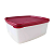 Tupperware Jeitosinho 400ml Base Translucida Tapa Marsala - Imagem 1