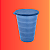 Tupperware Copo Murano 500ml Azul Jeans - Imagem 3