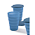 Tupperware Copo Murano 500ml Azul Jeans - Imagem 4
